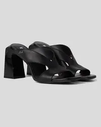 Karl Lagerfeld Astra Nova Sandalen mit Zierausschnitten, Frau, Schwarz Schwarz