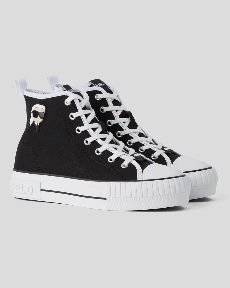 Karl Lagerfeld Ikon Kampus Max Nft-high-top-sneaker, Damen, Schwarz, Größe Schwarz