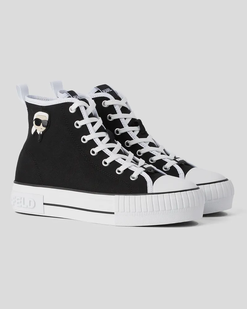 Karl Lagerfeld Ikon Kampus max Nft-high-top-sneaker, Frau, Schwarz, Größe Schwarz