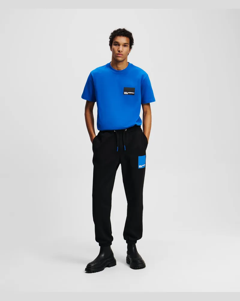 Karl Lagerfeld Klj Trainingshose Mit Box-logo, Herren, Schwarz, Größe Schwarz