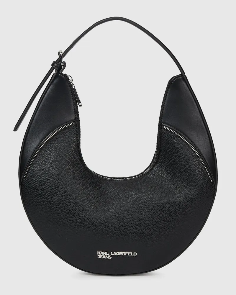 Karl Lagerfeld Rebellische Hobo-tasche, Damen, Schwarz, Größe Schwarz
