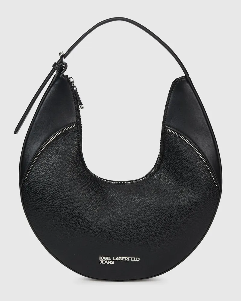 Karl Lagerfeld Rebellische Hobo-tasche, Damen, Schwarz, Größe Schwarz