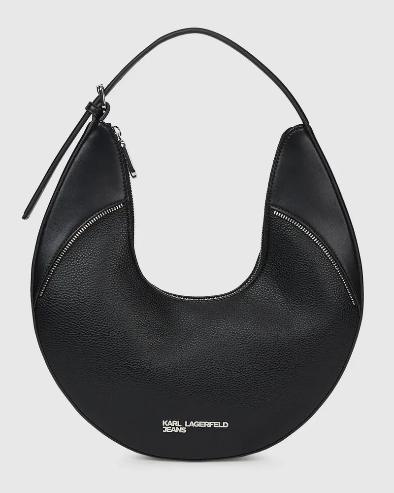 Karl Lagerfeld Rebellische Hobo-tasche, Damen, Schwarz, Größe Schwarz