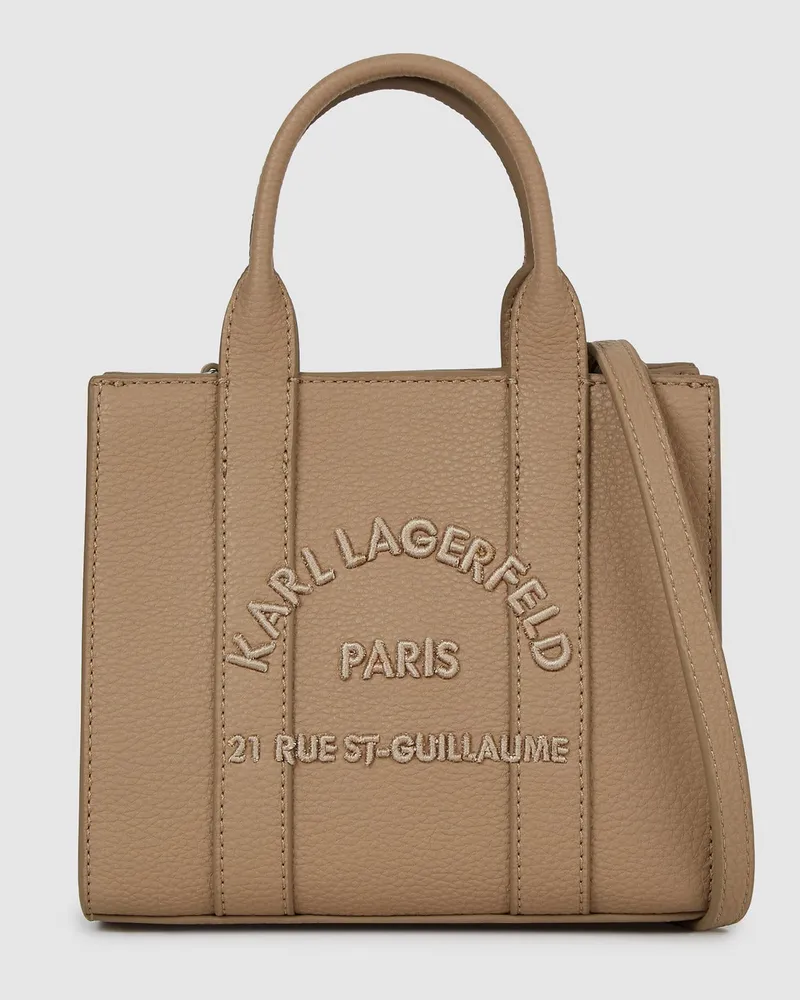 Karl Lagerfeld Rue St-guillaume Mini-tote-bag, Damen, Nougat, Größe Nougat