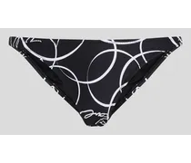 Bikini-höschen Im Brasilianischen Stil mit Kreis-print, Frau, Kreis Aop Schwarz/weiß