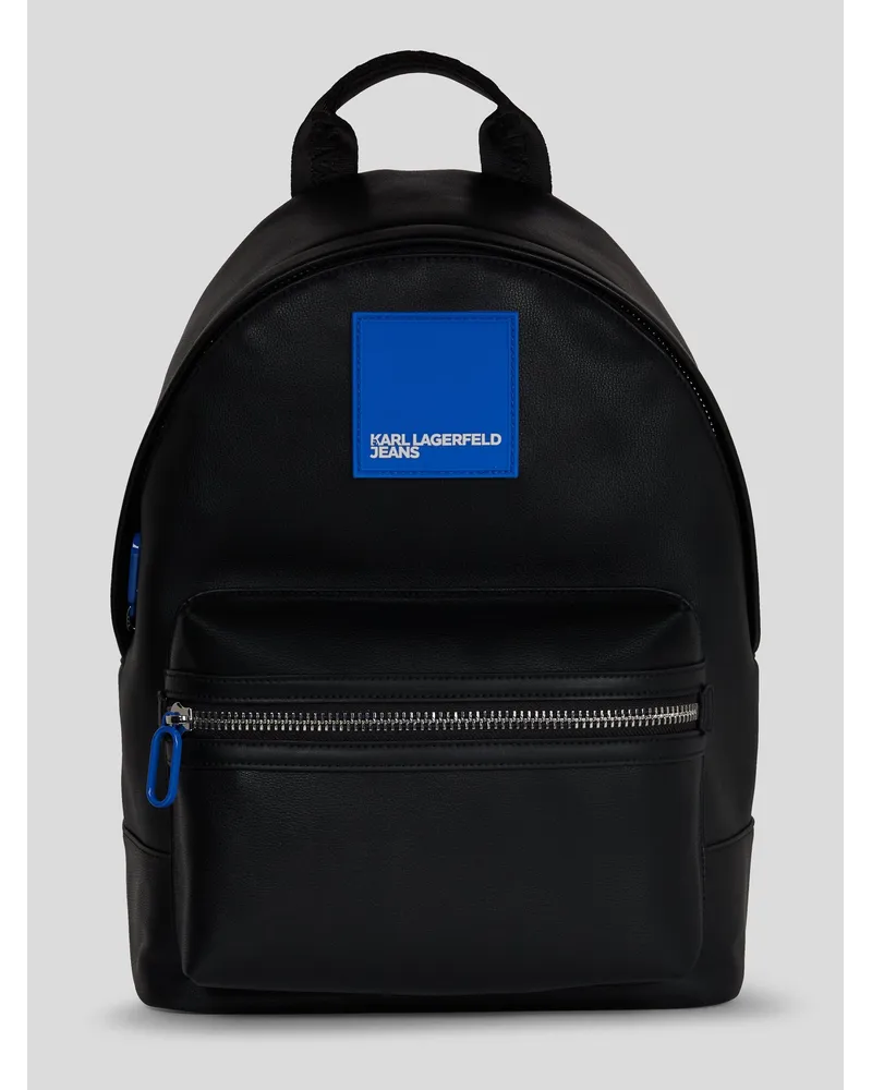 Karl Lagerfeld Rucksack mit Klj box-logo, Mann, Schwarz Schwarz