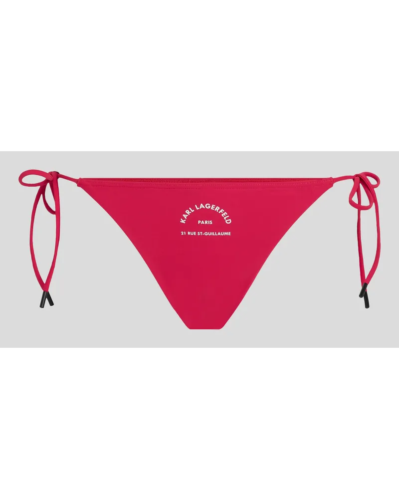 Karl Lagerfeld Rue st-guillaume String-bikini-höschen, Frau, Persischrot Persischrot