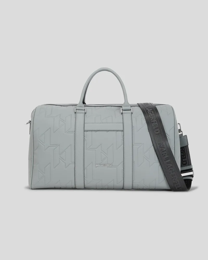 Karl Lagerfeld K/urban Monogram Weekender-tasche, Mann, Mirage Grau, Größe Mirage