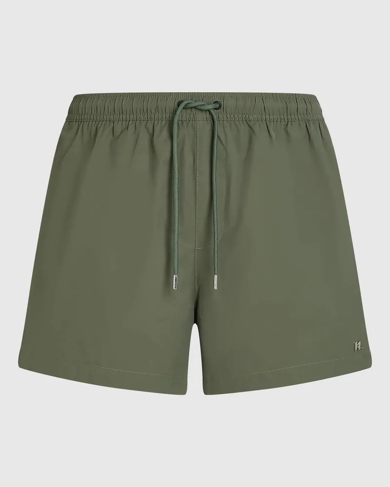 Karl Lagerfeld Boardshorts Mit Monogramm-pin, Herren, Thymian, Größe Thymian