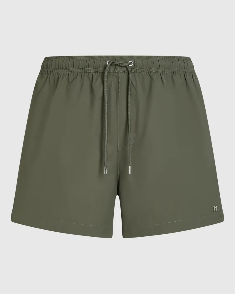 Karl Lagerfeld Boardshorts Mit Monogramm-pin, Herren, Thymian, Größe Thymian