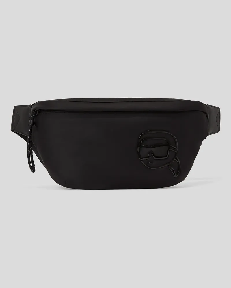 Karl Lagerfeld Ikon K Gürteltasche Aus Nylon, Mann, Schwarz, Größe Schwarz