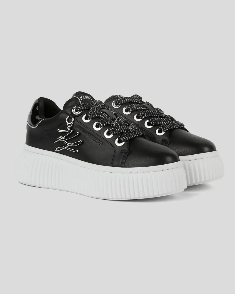Karl Lagerfeld Kreeper autograph Sneaker, Frau, Schwarz, Größe Schwarz