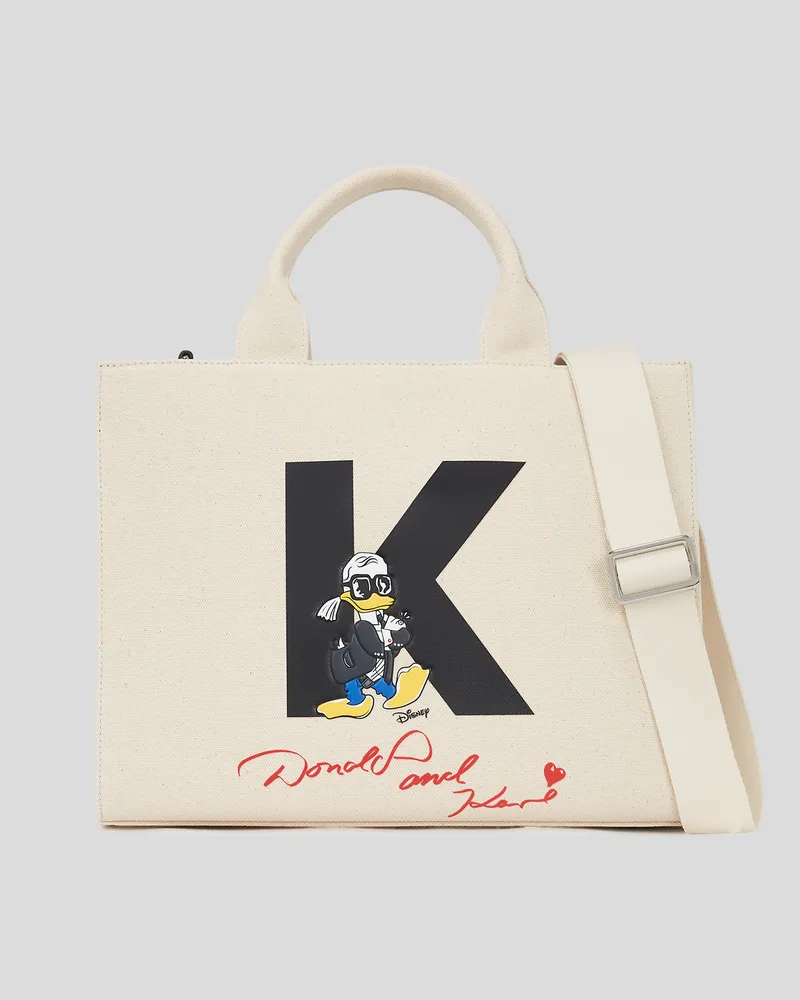 Karl Lagerfeld Disney X Kl Medium Shopper, Frau, Natur, Größe Natur