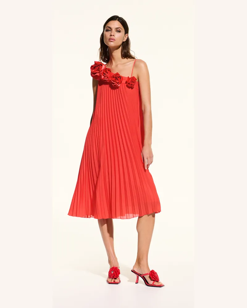 Karl Lagerfeld Kl Studio Plissiertes Kleid, Frau, Hibiskus, Größe Hibiskus