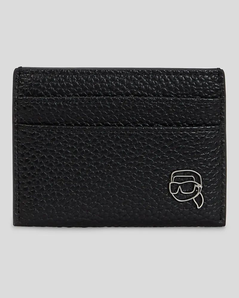 Karl Lagerfeld Ikon Outline Kartenetui, Herren, Schwarz, Größe Schwarz