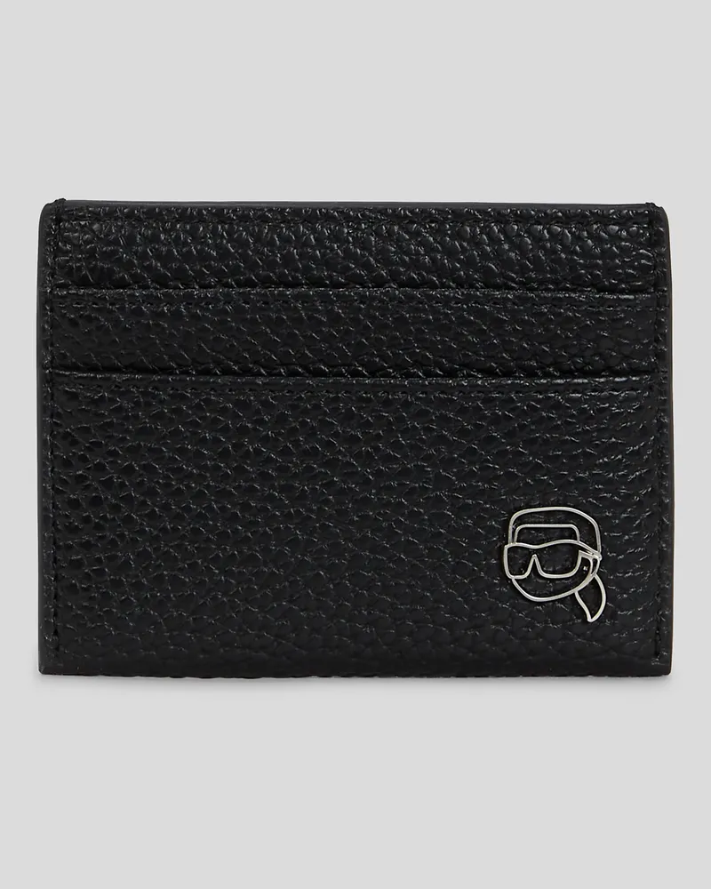 Karl Lagerfeld Ikon Outline Kartenetui, Mann, Schwarz, Größe Schwarz