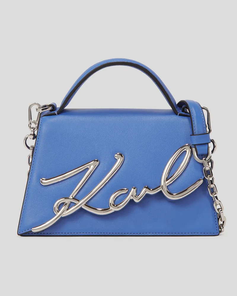 Karl Lagerfeld K/signature Kleine Umhängetasche, Frau, Ultramarinblau, Größe Ultramarinblau