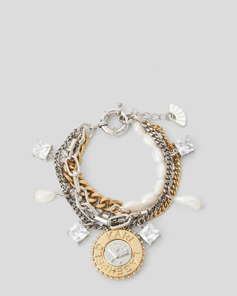 Karl Lagerfeld K/rock Mehrreihiges Armband, Frau, Multi, Größe Multi