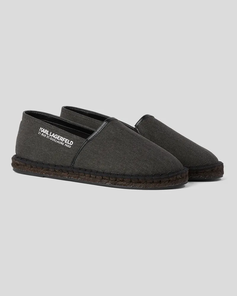 Karl Lagerfeld Rue St-guillaume Kamino locator-espadrilles, Mann, Schwarz, Größe Schwarz