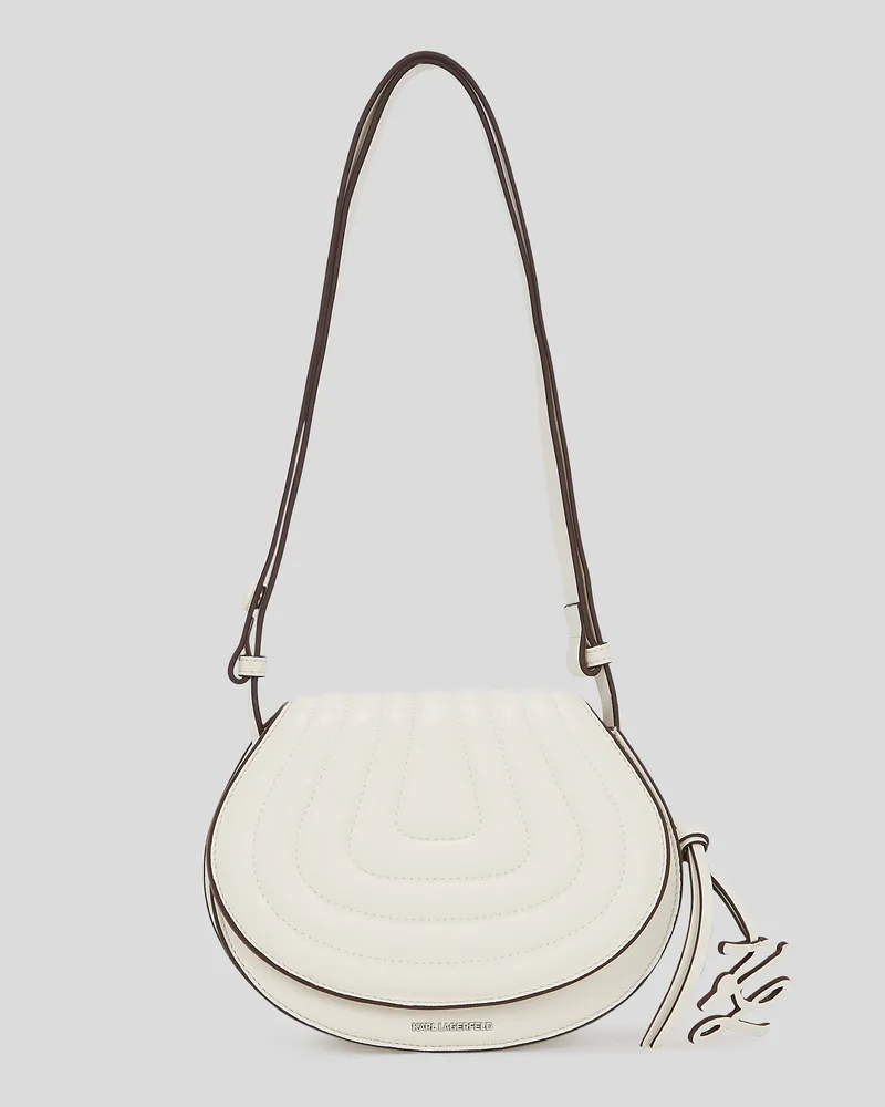 Karl Lagerfeld K/wellen Satteltasche, Frau, Off White, Größe Off
