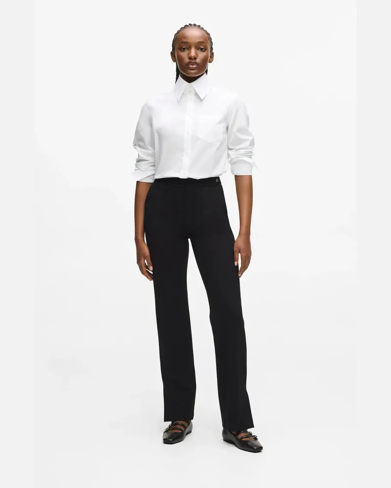 Karl Lagerfeld Punto-hose, Damen, Schwarz, Größe Schwarz