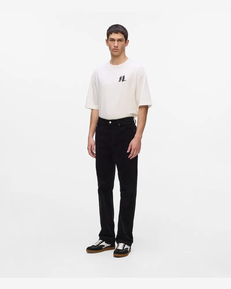 Karl Lagerfeld Cordhosen, Herren, Schwarz, Größe Schwarz