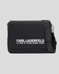 Karl Lagerfeld Rue st-guillaume Kuriertasche, Mann, Schwarz Schwarz