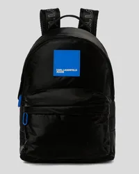 Karl Lagerfeld Klj urban rucksack aus Nylon, Frau, Schwarz Schwarz