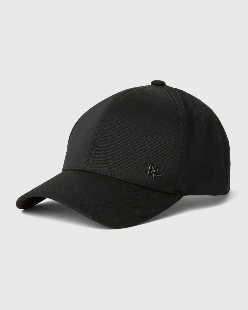 Karl Lagerfeld Baseballkappe Mit Monogramm, Herren, Schwarz, Größe Schwarz