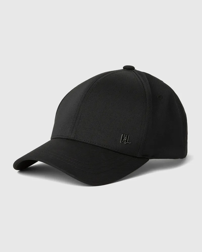 Karl Lagerfeld Baseballkappe Mit Monogramm, Herren, Schwarz, Größe Schwarz