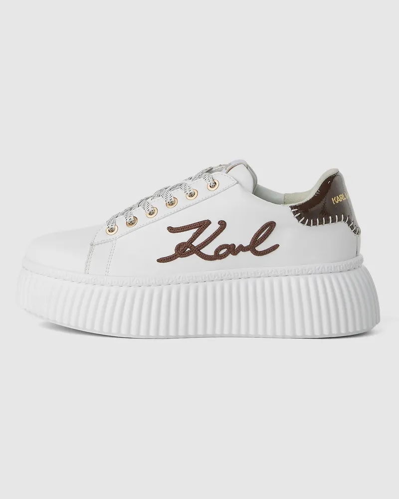 Karl Lagerfeld Kreeper Cornelly Sneakers, Damen, Weiss, Größe Weiss