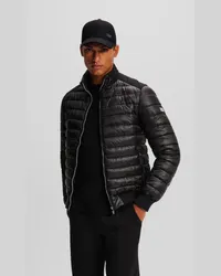 Karl Lagerfeld Pufferjacke, Mann, Schwarz/schwarz Schwarz