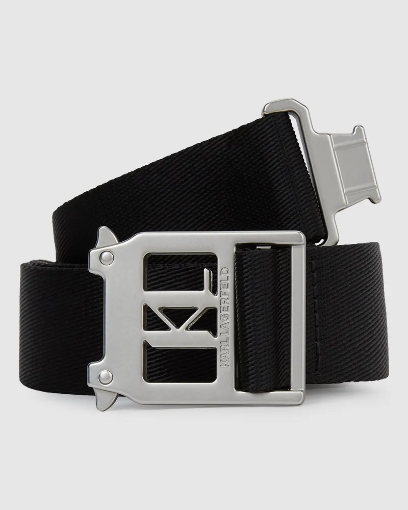 Karl Lagerfeld K/urban Gürtel Aus Gurtband, Herren, Schwarz, Größe Schwarz