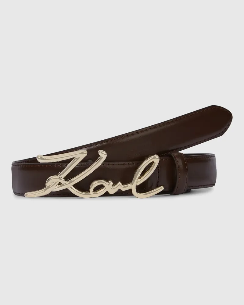 Karl Lagerfeld K/signature Hüftgürtel, Damen, Tobacco, Größe Tobacco