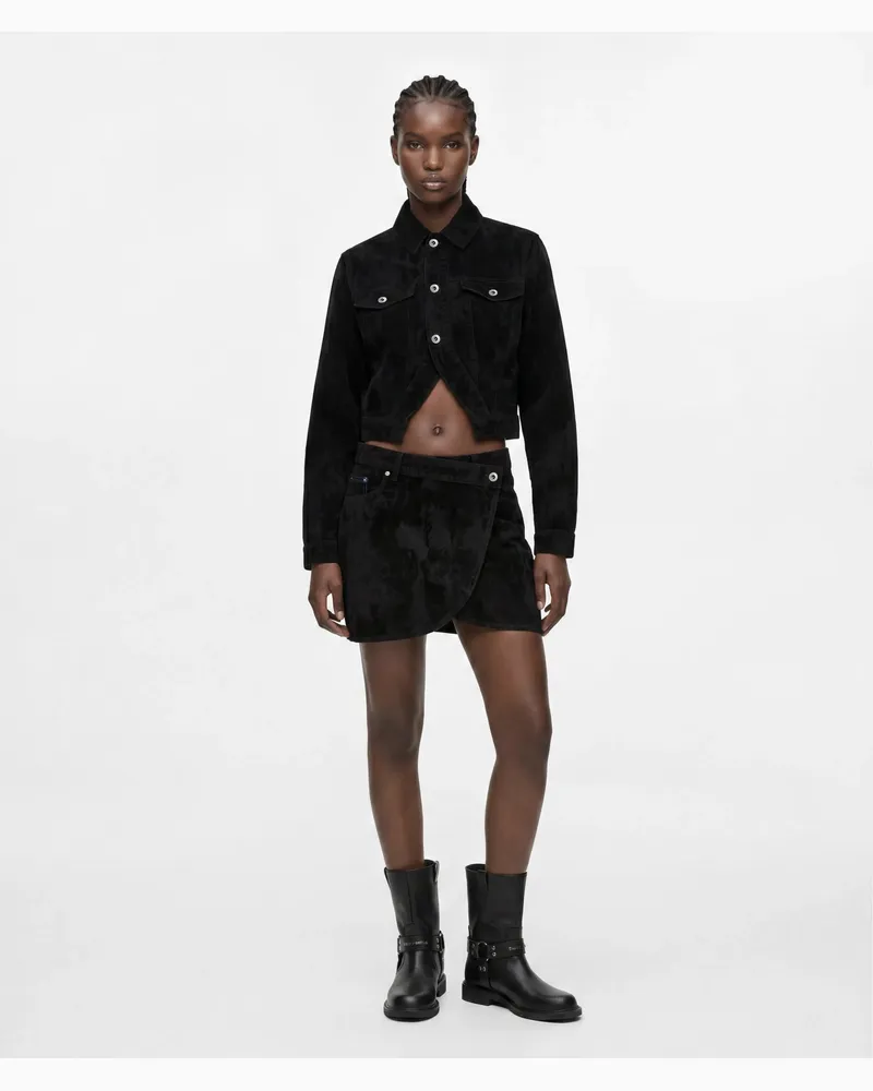 Karl Lagerfeld Minirock Aus Samt-jeans, Damen, Velvet Denim, Größe Velvet