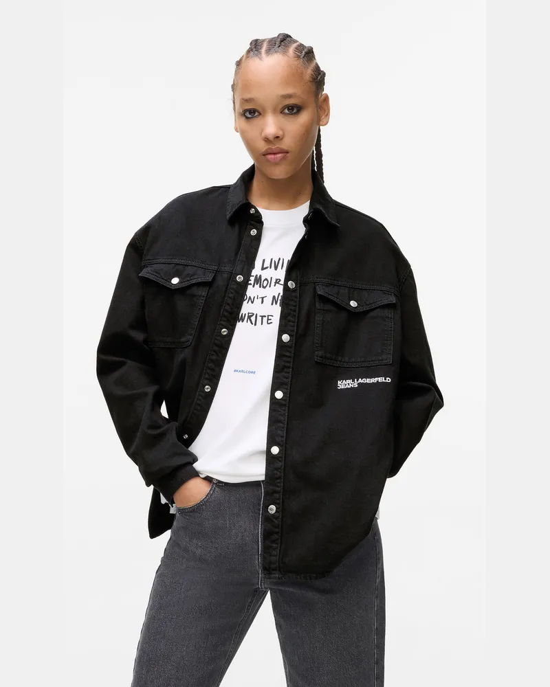 Karl Lagerfeld Damen, Schwarz, Größe Schwarz