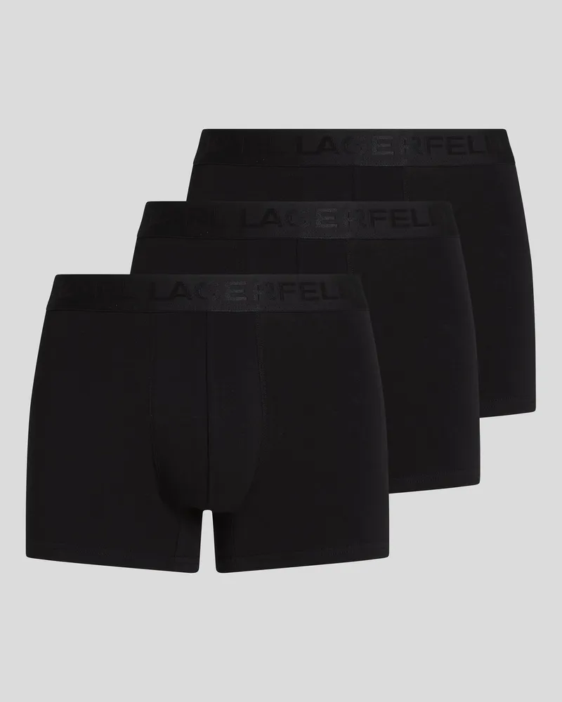 Karl Lagerfeld Farbig Abgestimmte Boxershorts Mit Logo – 3er-set, Herren, Schwarz, Größe Schwarz