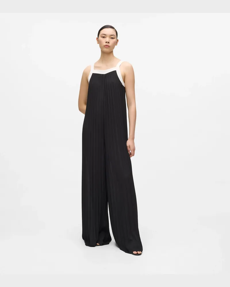 Karl Lagerfeld Faltenoverall, Damen, Schwarz, Größe Schwarz
