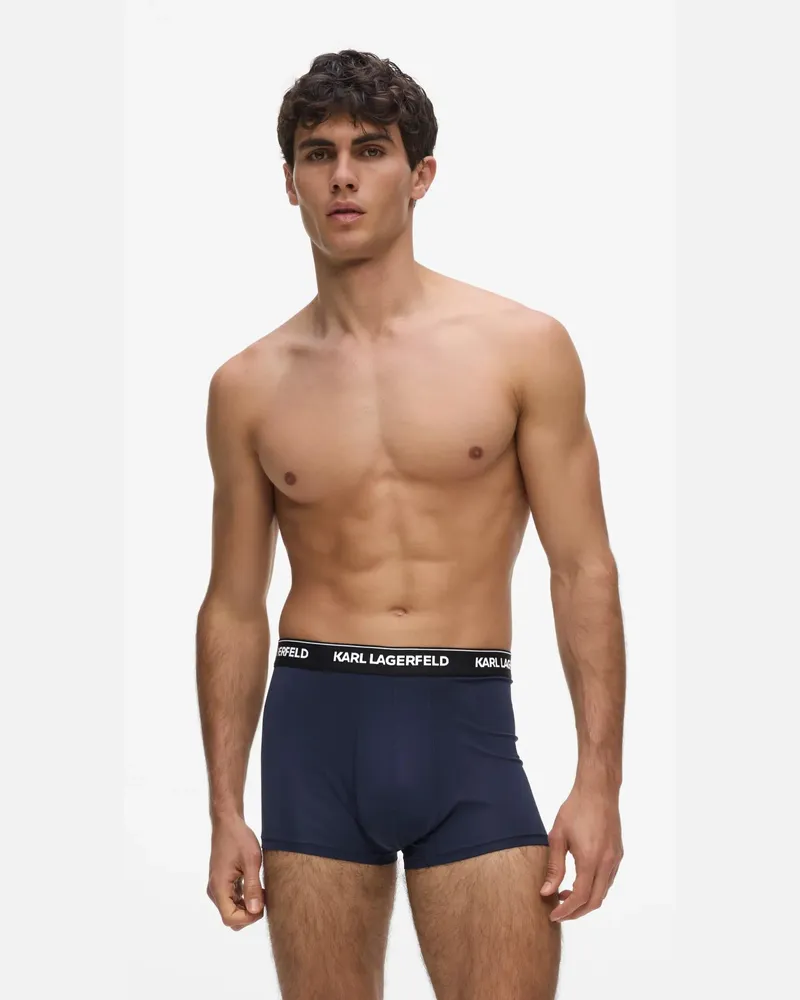 Karl Lagerfeld Micro-boxershorts Mit Logo – 3er-pack, Herren, Peacoat, Größe Peacoat