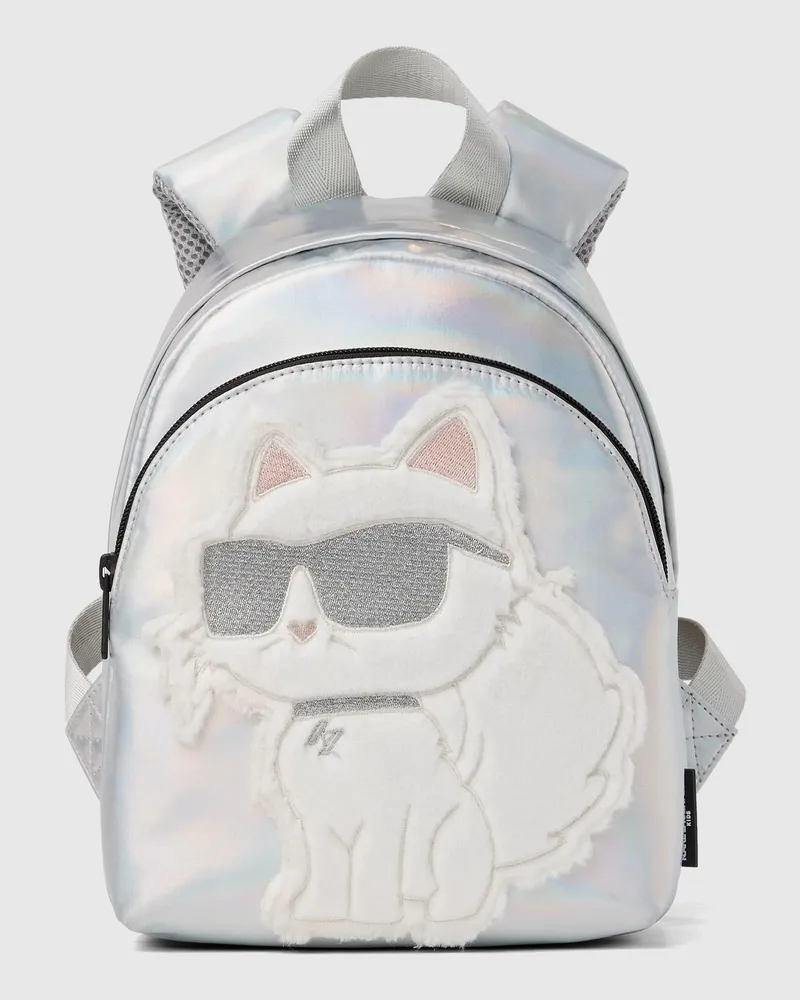 Karl Lagerfeld Ikon Holografischer Rucksack Für Mädchen, Weiss, Größe Weiss