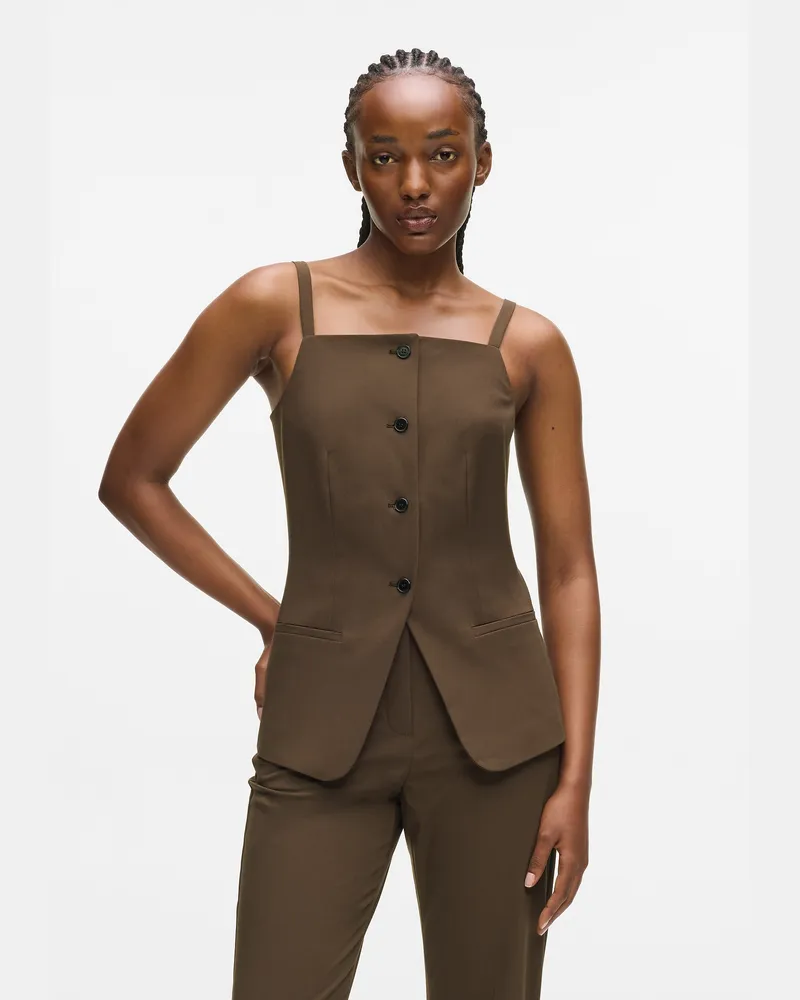 Karl Lagerfeld Weste Mit Eckigem Ausschnitt, Damen, Java, Größe: 46 Java