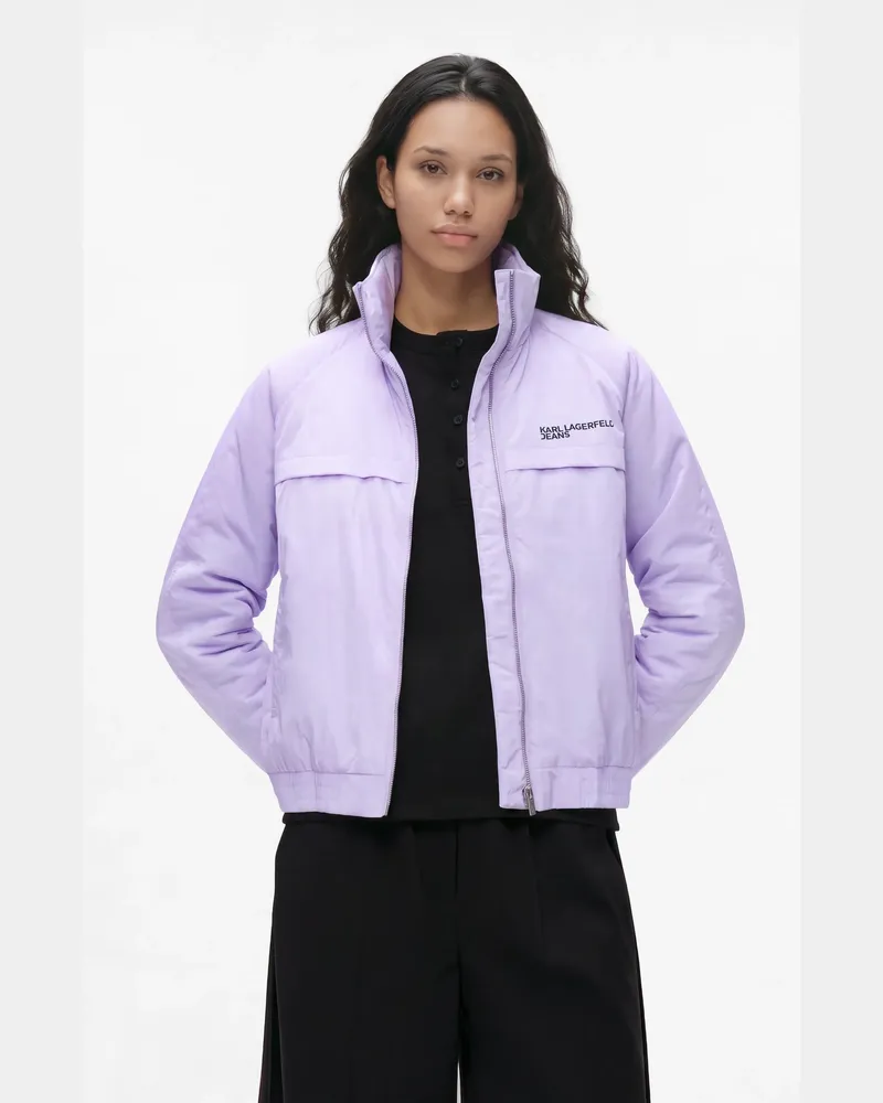 Karl Lagerfeld Leichte Jacke Mit Kapuze, Female, Lavender, Size Purple