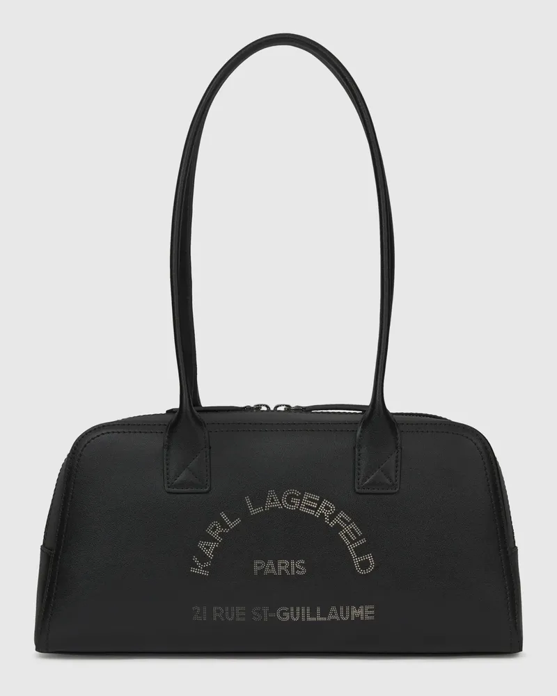 Karl Lagerfeld K/daily Bowling bag Aus Leder, Damen, Schwarz-nickel, Größe Schwarz-nickel