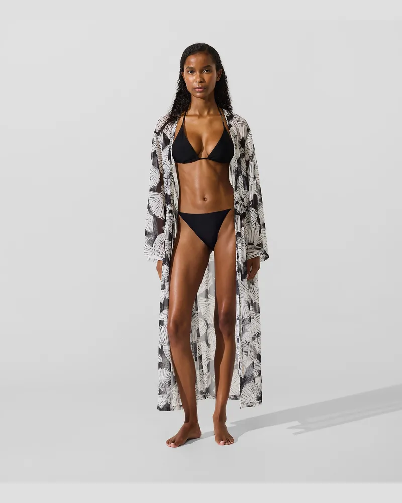Karl Lagerfeld Kaftan Mit Fächerprint, Damen, Mandel, Größe Mandel