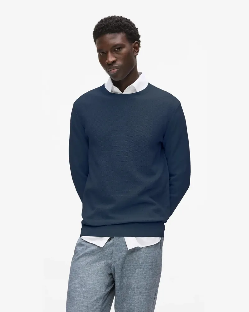 Karl Lagerfeld Kameo Pullover Mit Rundhalsausschnitt, Herren, Night Blue, Größe Night