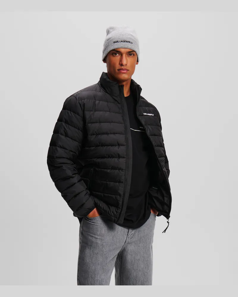 Karl Lagerfeld Leichte Steppjacke, Mann, Schwarz, Größe Schwarz