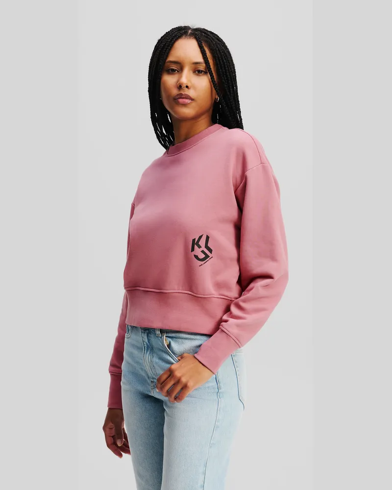 Karl Lagerfeld Sweatshirt Mit Monogramm, Frau, Fingerhut, Größe Fingerhut