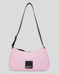 Karl Lagerfeld Klj Schultertasche aus Nylon, Frau, Moonlite Mauve Moonlite