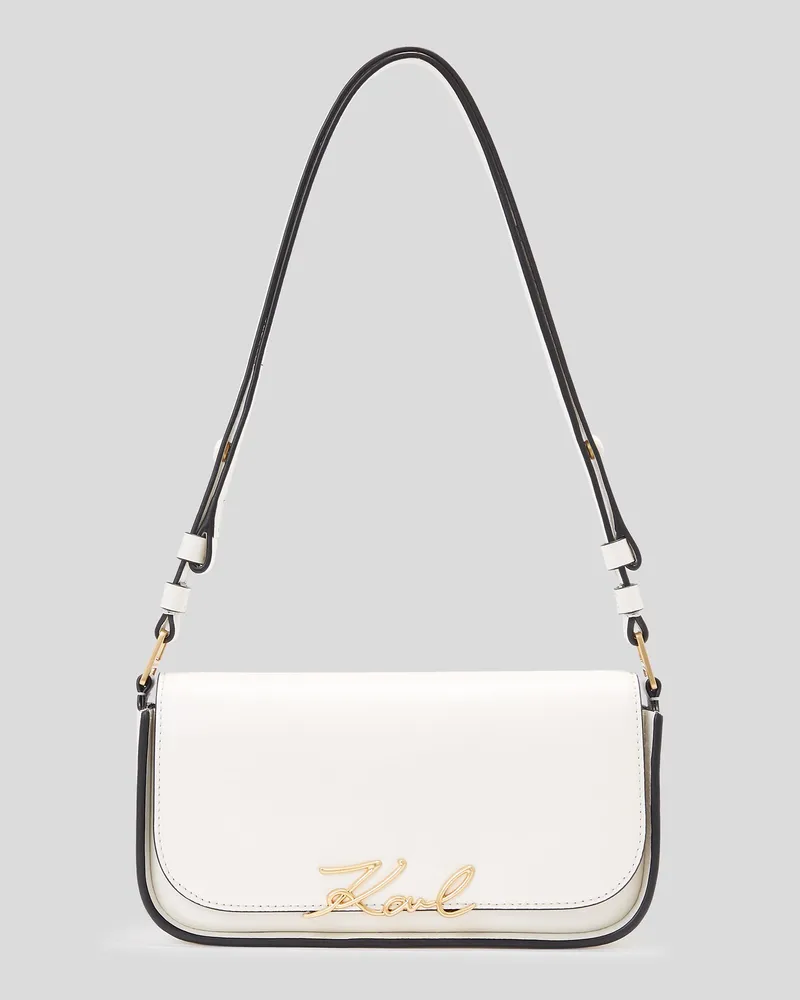 Karl Lagerfeld K/signature Zweiweg-umhängetasche, Damen, Off White, Größe Off