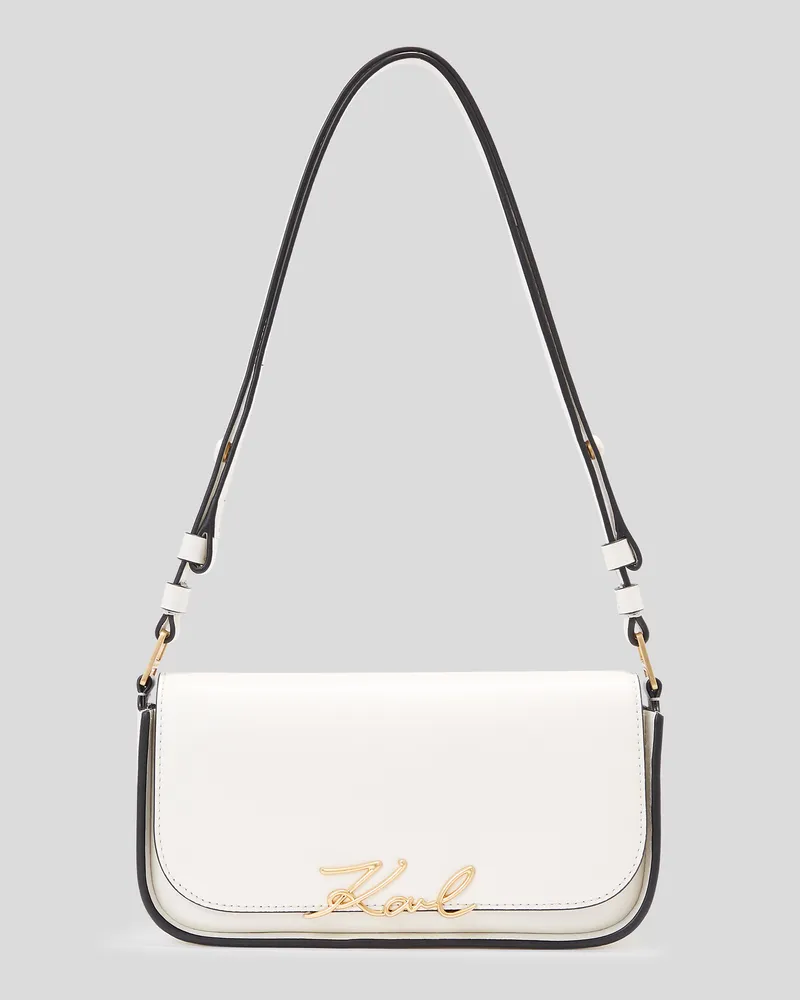 Karl Lagerfeld K/signature Zweiweg-umhängetasche, Frau, Off White, Größe Off
